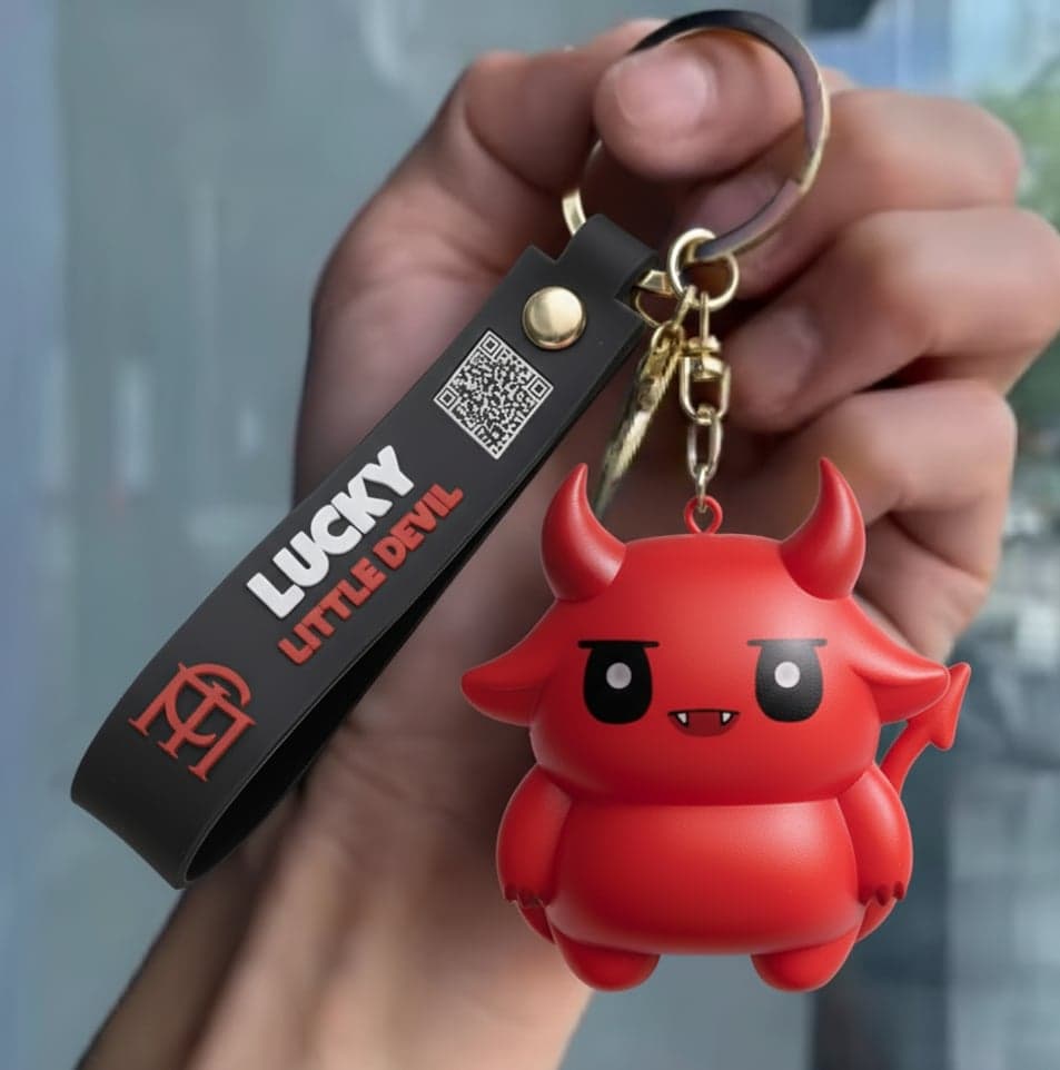 Lucky Little Devil keychain example